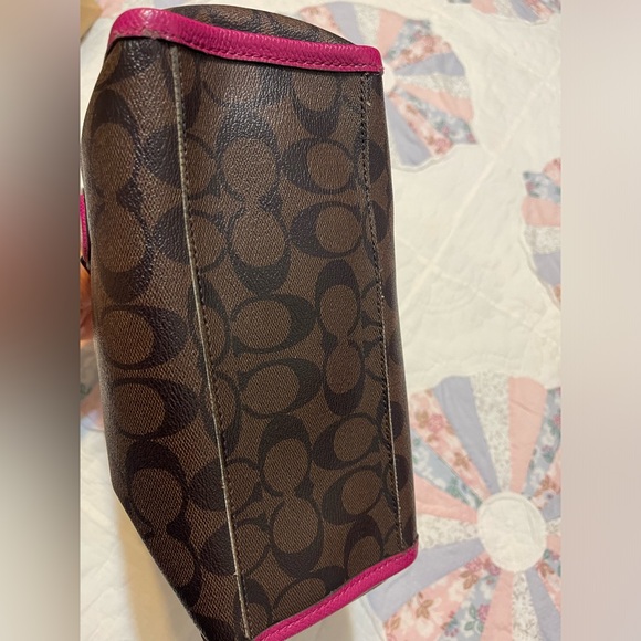 Coach pink mini Bennett satchel handbag - Picture 7 of 8